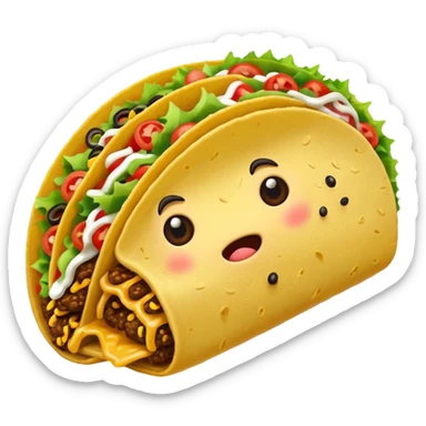 awkward taco sticker