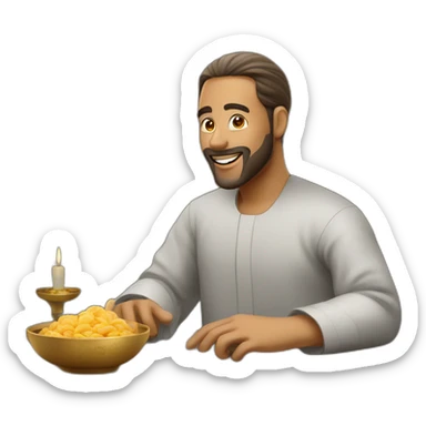 A man saying ramadan kareem sticker