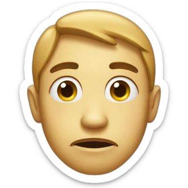 face-hungry-but-sad-always sticker