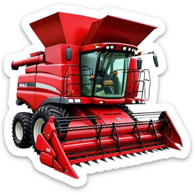 Combine Harvester - Case IH 8250 (Model Year: 2022) (Iconic colour: Red) sticker