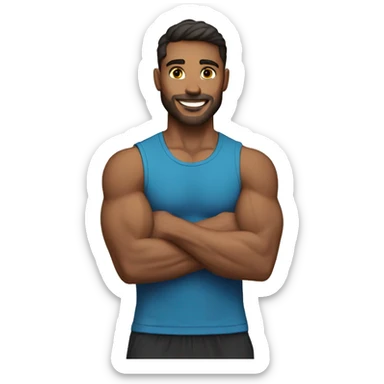 fitness trainer male sticker
