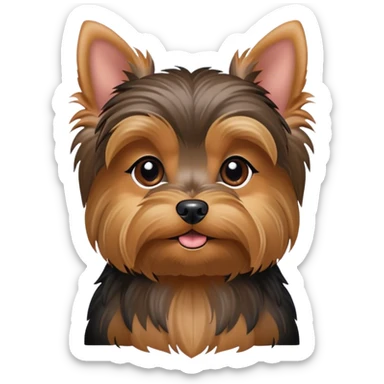 A cute yorkie sticker