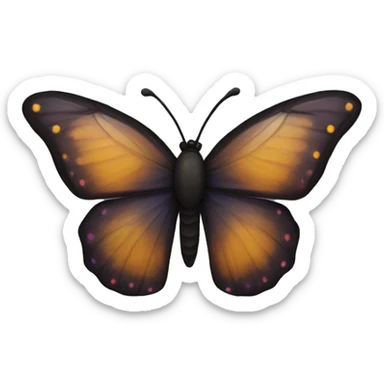 Night sky Butterfly sticker