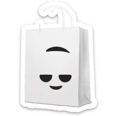 American apparel shopping bag sticker