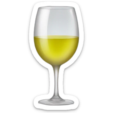 white wine cup sticker