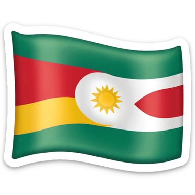 Create a Kurdistan flag  sticker