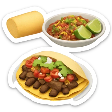 Mexican food sticker