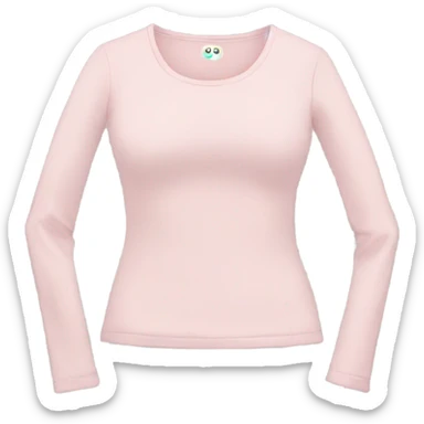 Light pink long sleeve tight top sticker