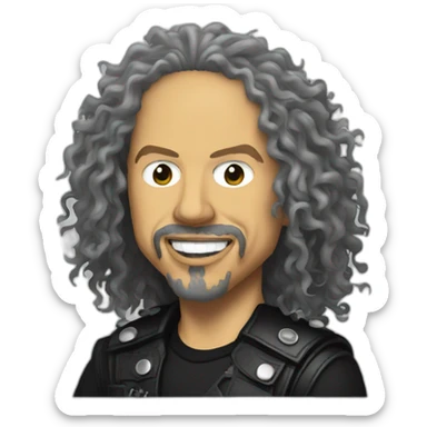 Kirk Hammett metallica sticker