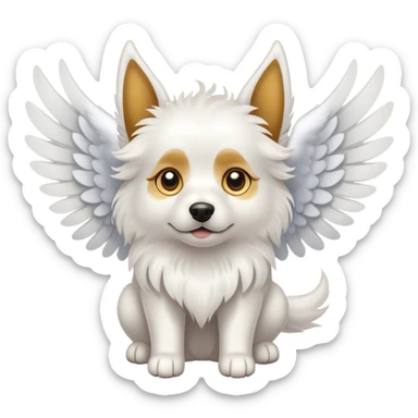 Perro con alas sticker