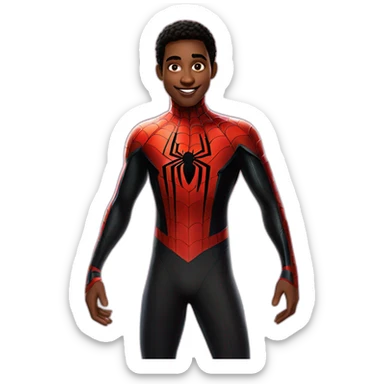 Spider man miles morales sticker