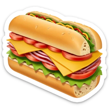 subway sandwich sticker
