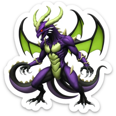 Zygarde-Venom-Giratina-Darkrai-fusion, full body sticker