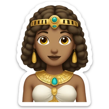 Cleopatra with Brown hair sticker