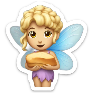 fairy with bread sticker