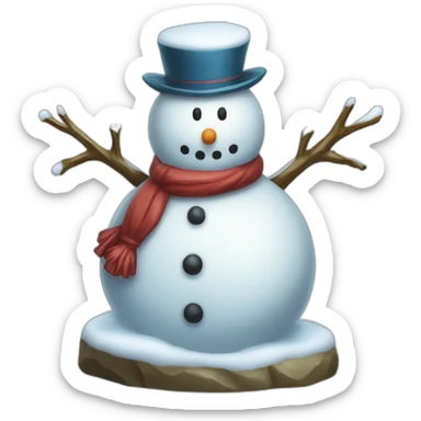 Snowman Statue Epic Mystery Legendary NewYear Pokemon Snowfall Snowballs sticker