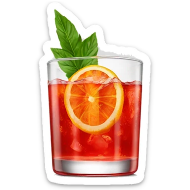 Campari Spritz cocktail  sticker