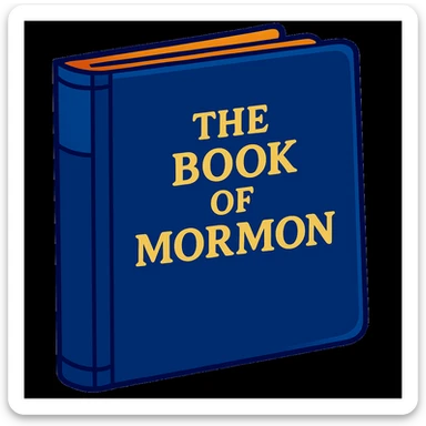 Make the cover plain and a darker blue. Add the title on the front as 'The Book of Mormon' in gold letters (sticker style) sticker
