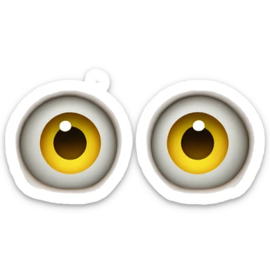 Heart with face and 8 eyes sticker