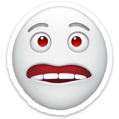 white feet with eyes, smile and red lips sticker