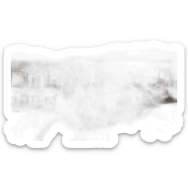 City of Burgas at sunset sticker