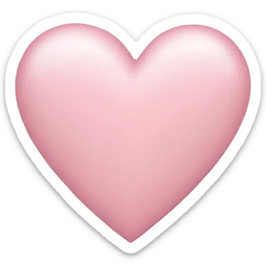 Light pink heart sticker