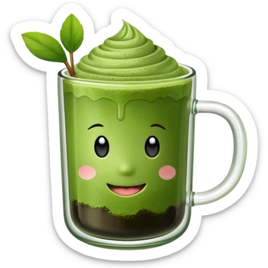 Cană de ceai matcha sticker
