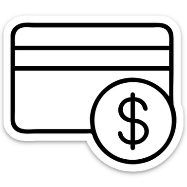 payment symbol sticker