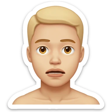 Jaw dropped  sticker