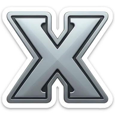 Letter X wins sticker