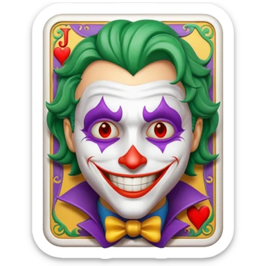 joker card sticker