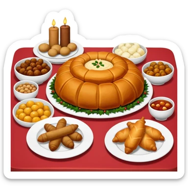 romanian cuisine christmas food types sticker