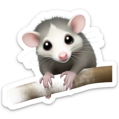 cute virginia opossum sticker