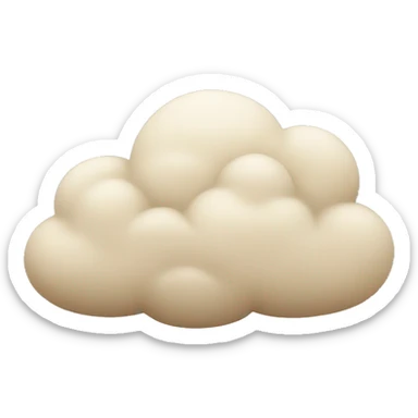 Beige cloud sticker