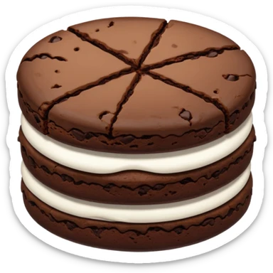 Brownie cookie sticker