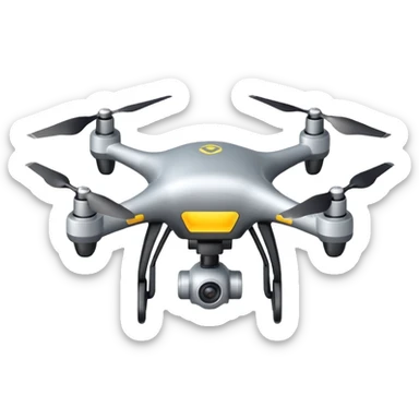 A flying drone  sticker