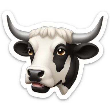 Osborne Bull Emoji The famous black Osborne bull found on Spanish roads sticker