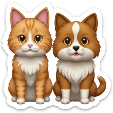 cats and dogs believe picture sticker