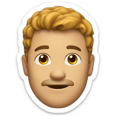 Homem calvo de 43 anos de idade sticker