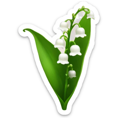 Lily of the valley sticker