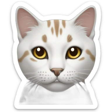 line drawing cat sticker