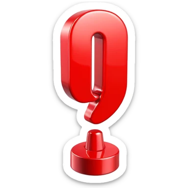 red exclamation mark sticker