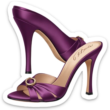Agent Provocateur Elice Plum Mules pair 
 sticker