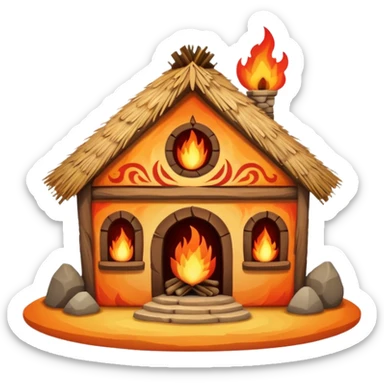 fire tribe house sticker