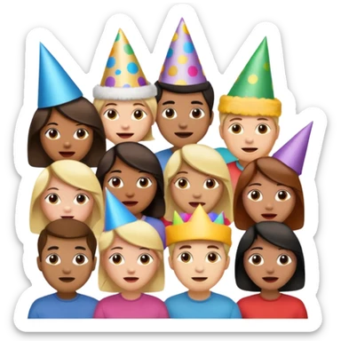 🤩+🥳+😊+🤬+🤗 sticker