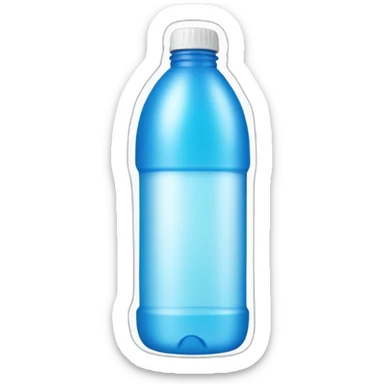 water bottle with empty white sticker around it sticker