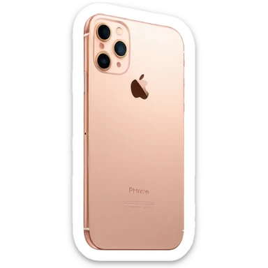 Rose gold iPhone 16 sticker
