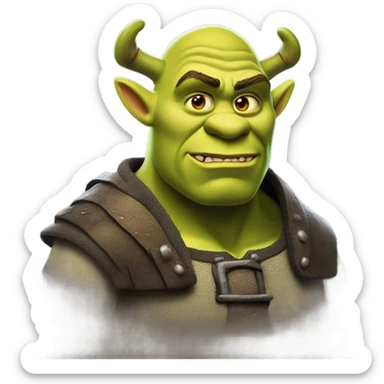 shrek baddie  sticker