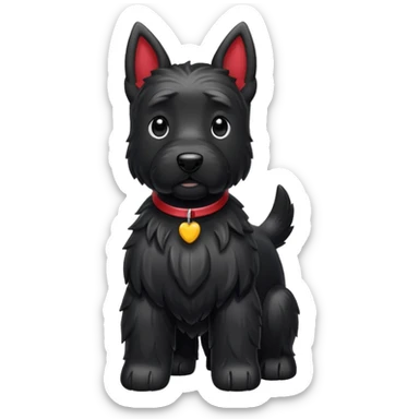 Scottie dog emoji sticker