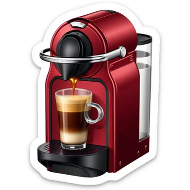 Nespresso dark red vertuo coffee pod not the machine sticker